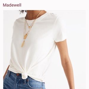Madewell Knot-front tee